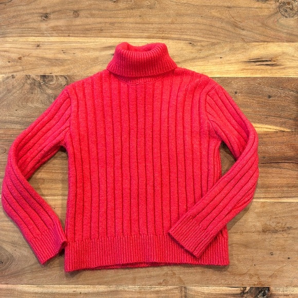 Art Class | Hot Pink | Cable Knit | Turtleneck Sweater | Soft | size L (10/12) - Picture 1 of 4